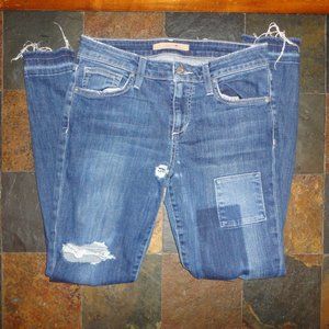 JOE'S Jeans Women's Blue Denim Distressed Skinny Ankle Jeans Size 27